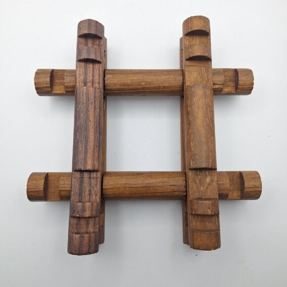 Lincoln Logs Wood Extra Notch Ends 6 Inch Vintage Build Construct 6 Piece Cabin - Picture 7 of 10